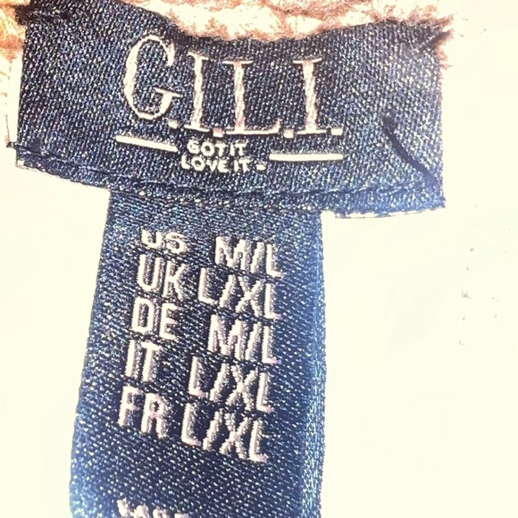 G.I.L.I. Tan Knit Sweater Cape/Pancho Size M/L EUC - Picture 6 of 7